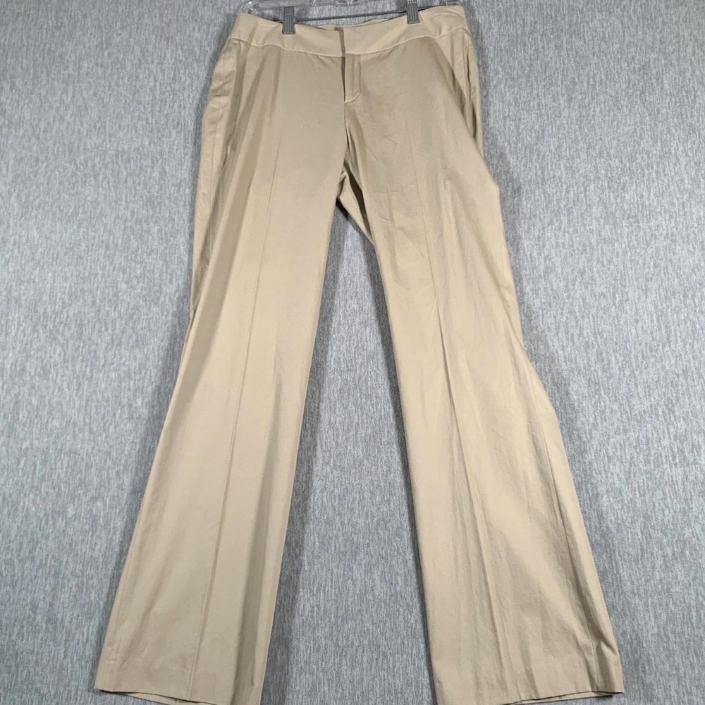 Banana Republic Pants Womens 4 Beige Martin Low Waist Made In Italy Cotton